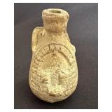 Egyptian Ptolemaic Terracotta PANAT Flask