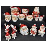 17 Vintage Japan Santa Ceramics Holt Howard Napco