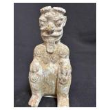 Ancient Chinese Qilin-Style Terracotta Figure