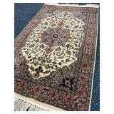 Semi-Antique Persian Tabriz Hand-Knotted Rug