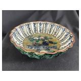 Japanese Kutani Mandarin Duck Porcelain Bowl