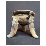 Pre-Columbian Chiriqui Panama Tripod Effigy Bowl