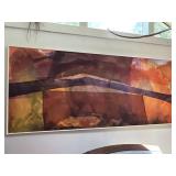 Oversized MCM Abstract Oil on Canvas Painting