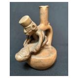 Moche Pre-Columbian Erotic Stirrup Spout Vessel