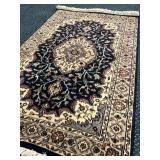 Semi-Antique Persian Tabriz Hand-Knotted Rug