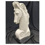Large MCM Modernist Horse Head Sculpture 1 of 2)