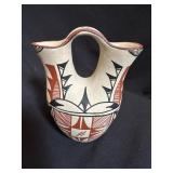 S. Chinana Jemez Pueblo Polychrome Wedding Vase