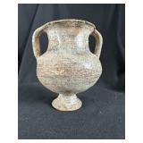 Ancient Greek Style Terracotta Two-Handled Vessel