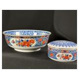 Tiffany & Co. Imari Porcelain Bowl & Trinket Box