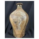 Studio Pottery Sgraffito Floral Vase