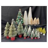 43 Vintage & MCM Bottle Brush Christmas Trees