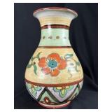 Vintage Japanese Hand-Painted Floral Art Pottery