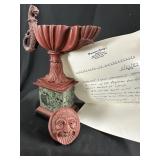 Ancient Syrian Terracotta Bes Ritual Oil Lamp