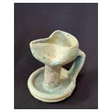 Nishapur Islamic Turquoise Glazed Oil Lamp