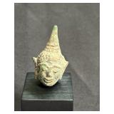 Siam Thailand Cast Brass Buddha Head
