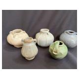 5 Chinese Celadon Glazed Pottery Jarlets