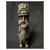 Huari Tribal Native HandCarved Wood Totem Statue