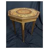 Italian Reuge Marquetry Musical Table