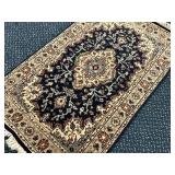 Semi-Antique Persian Tabriz-Style Accent Rug