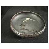 Japanese Mt. Fuji Art Pottery Bowl
