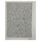 Mark Tobey Homage to Mourlot Signed Litho 31/200