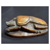 Large Egyptian Glazed Stone Scarab Seal