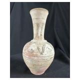 Antique Chinese Painted Terracotta Pottery Vase
