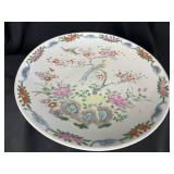 Chinese Famille Rose Bird Porcelain Charger