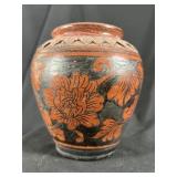 Chinese Cizhou Floral Pottery Jar