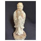 Chinese Carved Stone Shoulao Sage Figure