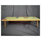 MCM Teak & Slate Tile Coffee Table