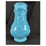 Fine Chinese Turquoise PekingGlassVase PhoenixBird