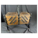 MCM Cantilever Accordion Sewing Box