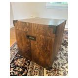 MCM Rosewood-Style Campaign Storage Chest