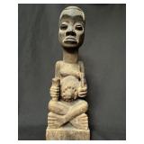 African Yombe Wooden Phemba Maternity Power Figure
