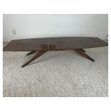 MCM Sculptural Mahogany Surfboard Coffee Table