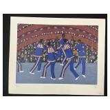 Harlem Globetrotters Signed Oscar de Mejo Litho