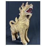 Thai Giltwood Temple Guardian Lion