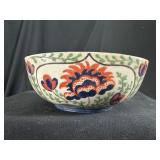 Vintage Japan Gaudy Welsh Style Folk Pottery Bowl