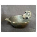 Native American Style Animal Effigy Pottery Bowl