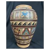 Peruvian Inca Style Painted Terracotta Urn