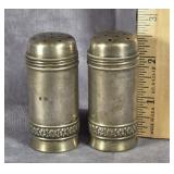 SILVER METAL 28 SALT & PEPPER SHAKERS