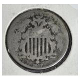 1867 SHEILD NICKEL