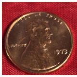 1973 LINCOLN CENT MS-UNC