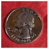 1976-S BICENTENNIAL WASHINGTON QUARTER PRF-UNC