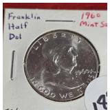 1960 FRANKLIN HALF DOLLAR FBL-PRF