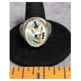 STERLING SILVER RAINBOW MAN RING