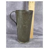 ANTIQUE METAL CUP WITH HANDLE