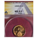 1951-D LINCOLN WHEAT CENT  MS 63 RED