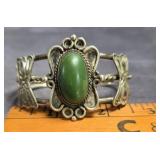 NATIVE AMERICAN SILVER CUFF BRACELET